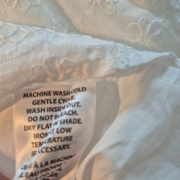 NWOT Loft White Eyelet Sleeveless Top Size XXL - Picture 11 of 11